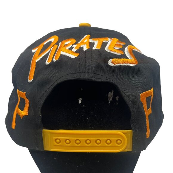 Pittsburgh Pirates Twins Enterprise All Over Logo Snapback Hat Cap MLB Retro 90s - Picture 6 of 10